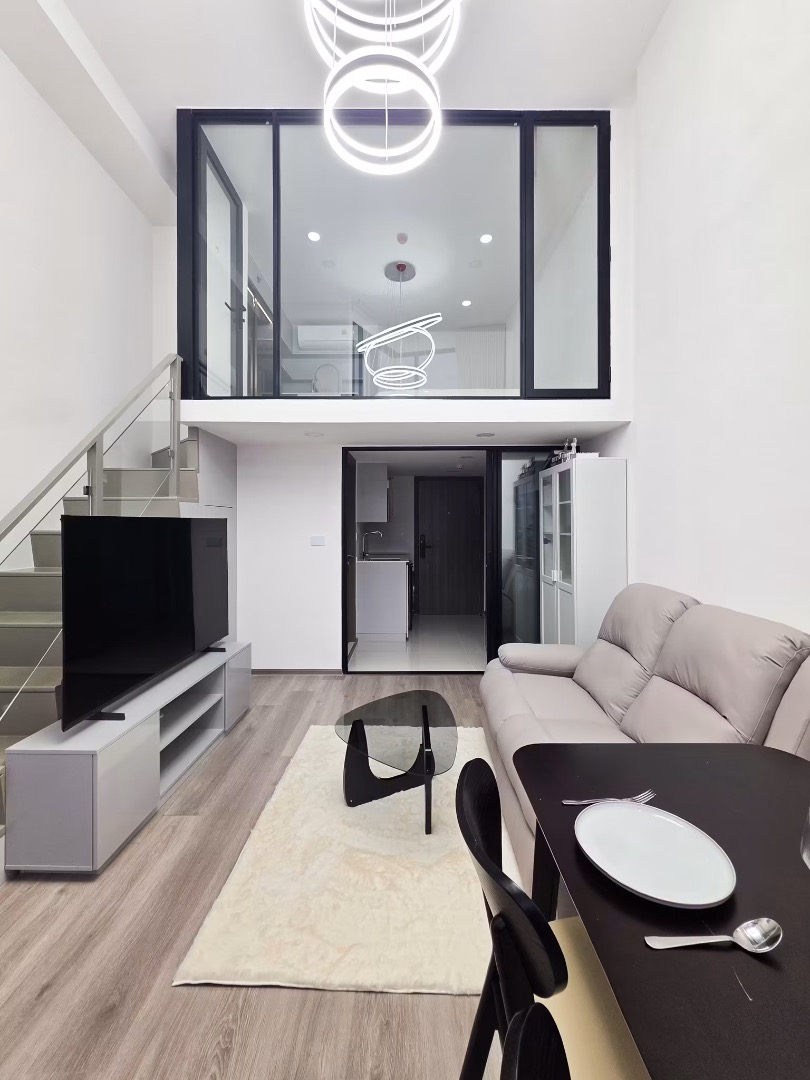 ✅ ให้เช่า ✅ คอนโด Knightsbridge Space Sukhumvit-Rama 4 - ชั้นสูง วิวโค้งน้ำ